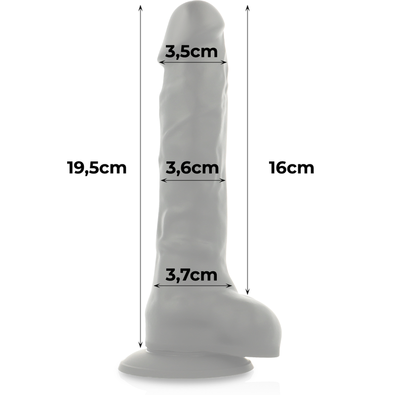 COCK MILLER - HARNAIS + SILICONE DENSITÉ ARTICULABLE COCKSIL NOIR 19,5 CM