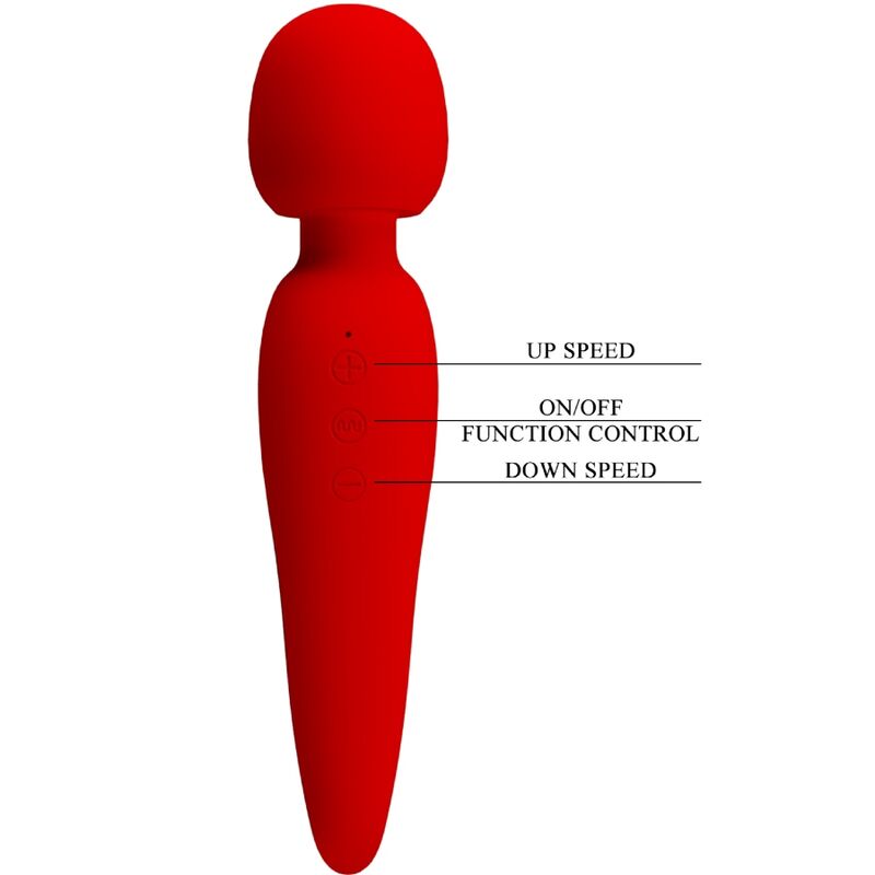 Vibromasseur Meredith - Rouge