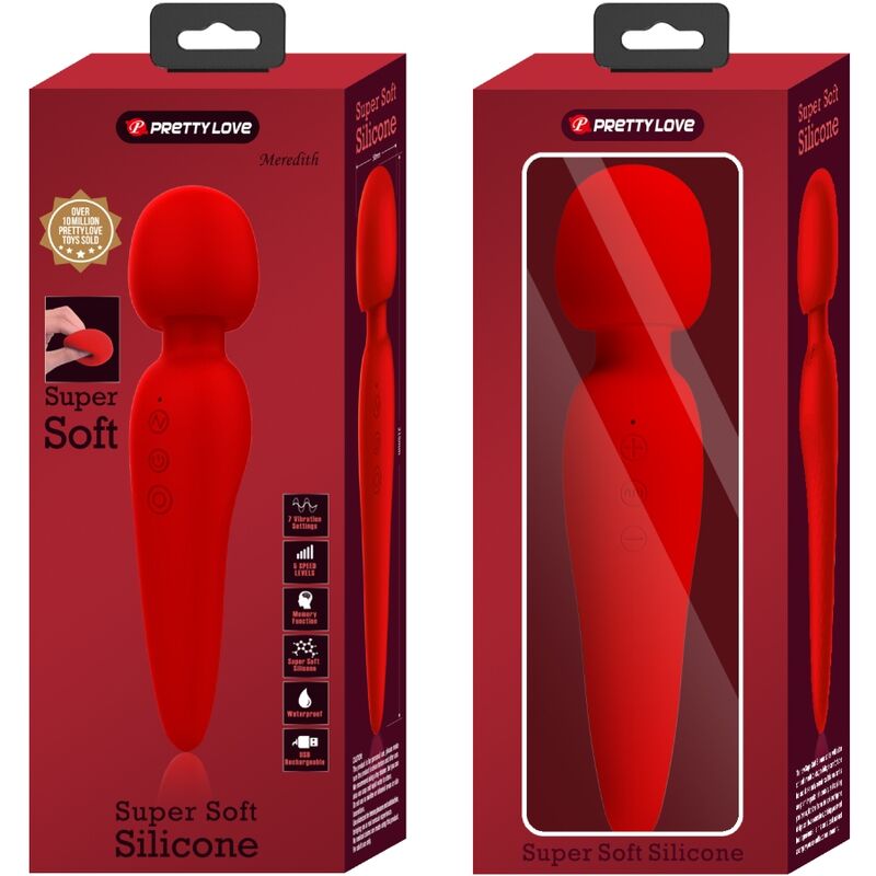 Vibromasseur Meredith - Rouge
